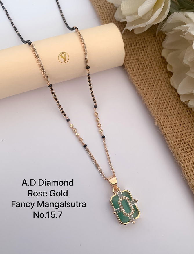 20 AD Diamond Daily Wear Mangalsutra Wholesale Market In Surat
